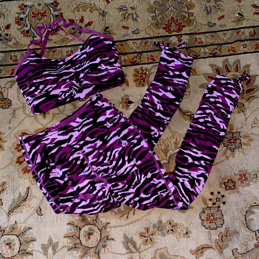 Ryderwear purple zebra outfit
